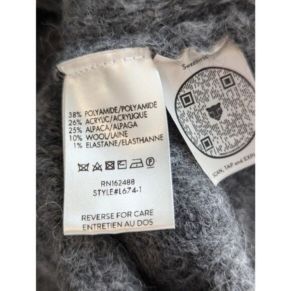 Women’s Grey Italian Wool Sweater Lita by Ciara NWOT Size Large - Picture 3 of 9